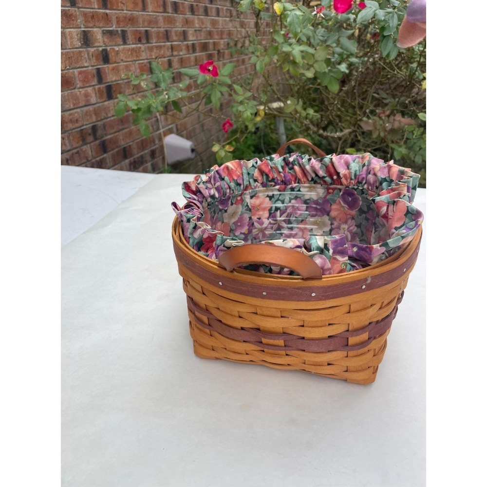 Longaberger 1997 May Series Petunia Basket Combo